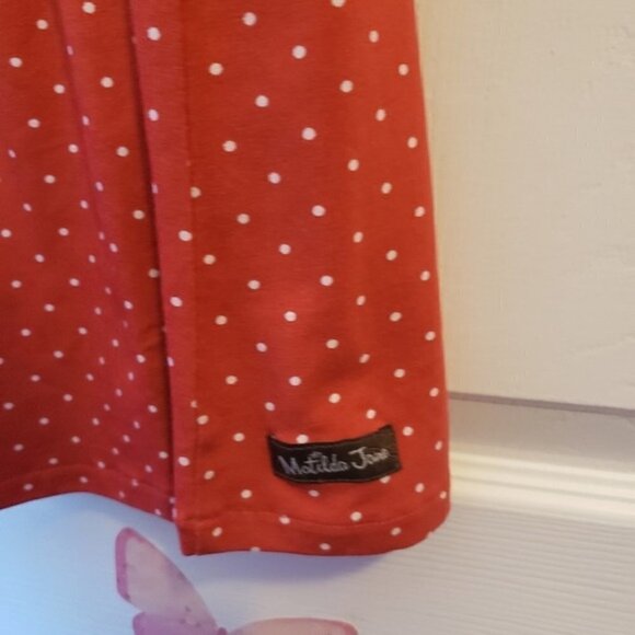 Matilda Jane size 6 girl red polka dot dress Heart to Heart - Picture 5 of 8